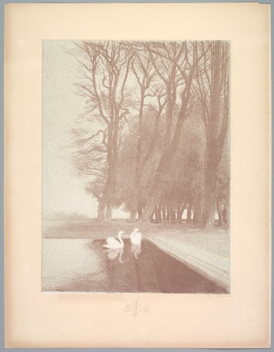 Tájak szvitje: Táj, 6. tábla, Jegyzet, Liliomok alkotó: Charles Marie Dulac