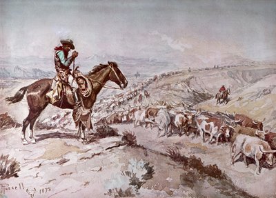 Szarvasmarha meghajtó alkotó: Charles Marion Russell