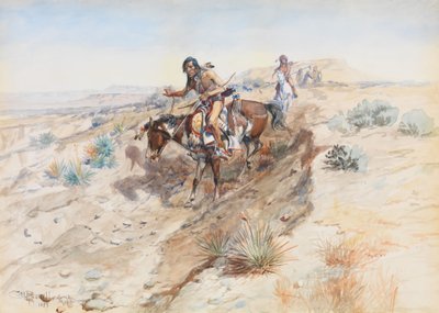 Indian Braves, 1899 alkotó: Charles Marion Russell