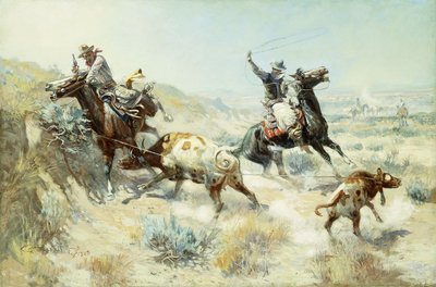 Range Mother, 1908 alkotó: Charles Marion Russell