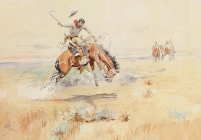 A Bronco Buster, 1894 alkotó: Charles Marion Russell