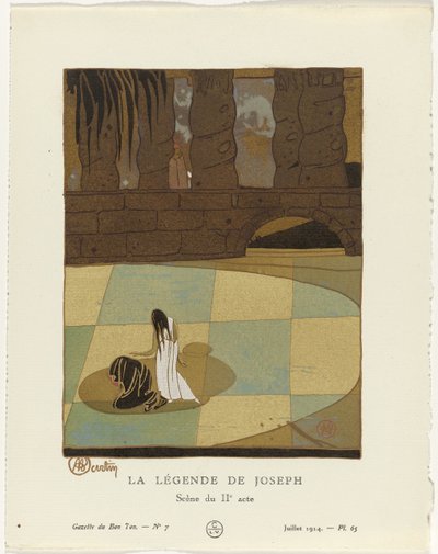 Gazette du Bon Ton, 1914 - 7. sz.: József legendája / Jelenet a második felvonásból alkotó: Charles Martin