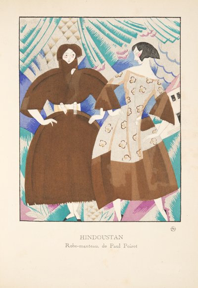 Hindoustan, a divattányérok gyűjteményéből, 1920 (pochoir print) alkotó: Charles Martin