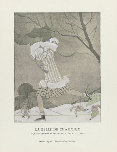The Beauty of Chamonix, pub. 1924 (sablonnyomat) alkotó: Charles Martin