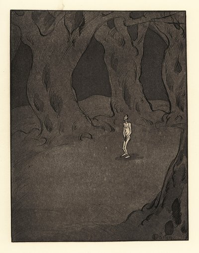 Renaud ruháit, pénzét és lovát rabolták el tolvajok. alkotó: Charles Martin