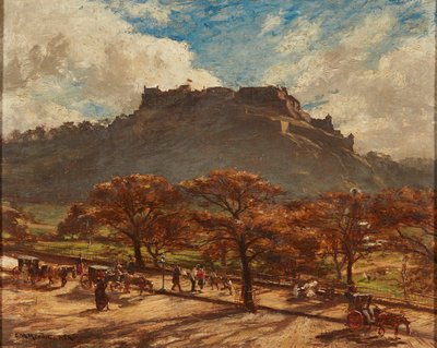 Edinburgh-i kastély (olaj, vászon) alkotó: Charles Martin Hardie