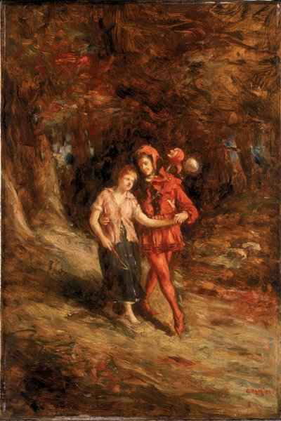 Touchstone és Audrey, 1890 alkotó: Charles Martin Hardie