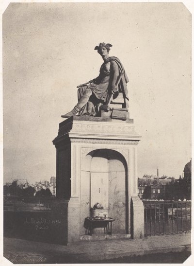[Allegorical Sculpture of Industry, Pont du Carrousel], 1852. alkotó: Charles Marville