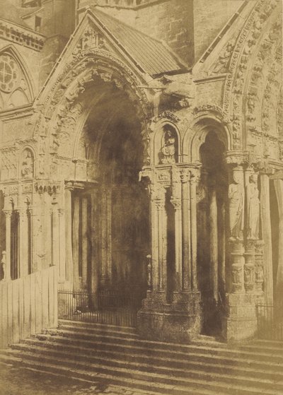 Chartres-i katedrális. Septentrional portál. alkotó: Charles Marville