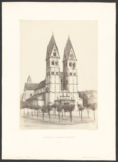 Szent Kasztor templom Coblentzben alkotó: Charles Marville