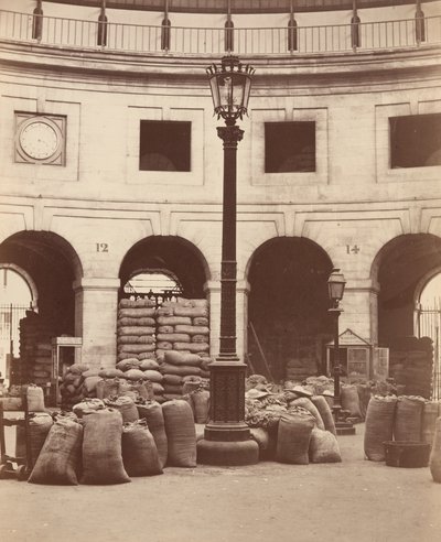 Gabonavásárcsarnok (belső tér) alkotó: Charles Marville