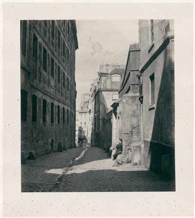 Rue Chartière (impasse Chartière) a rue de Reims-tól rue de Reims-ig alkotó: Charles Marville