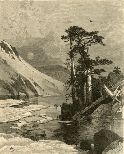 „Frozen Lake, Foot of James Peak”, 1874. alkotó: Charles Maurand
