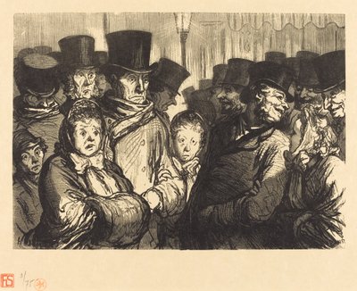 Boulevard du Temple éjfélkor alkotó: Charles Maurand after Honoré Daumier
