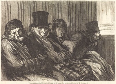 vidám vonat alkotó: Charles Maurand after Honoré Daumier