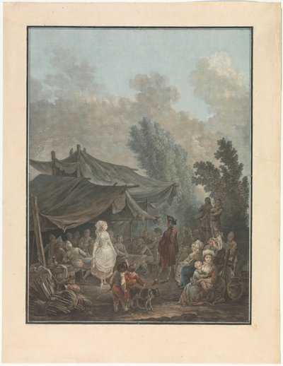 A falusi élet négy jelenete Falusi esküvő Noce de Village A falusi élet négy műfaji ábrázolása (sorozat címe) alkotó: Charles Melchior Descourtis
