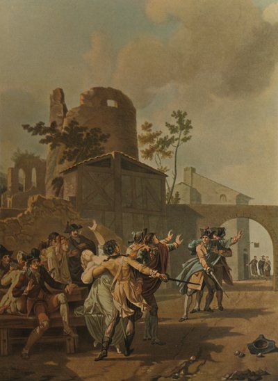 La Rixe, A verekedés, 1780, 1913 alkotó: Charles Melchior Descourtis