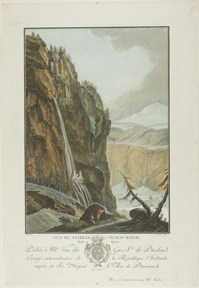 Vue du Schild-Wald-Bach, Prise Enhiver alkotó: Charles Melchior Descourtis