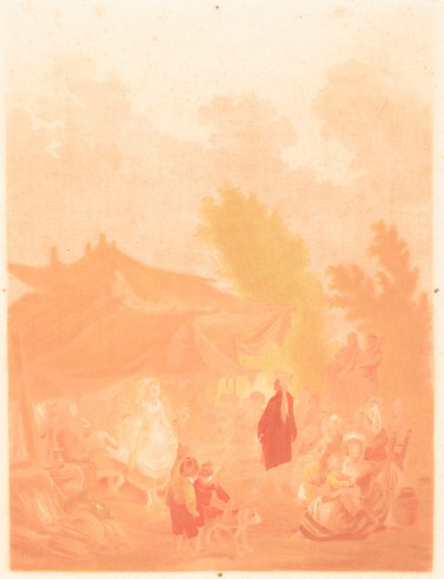 Noce de Village (falusi esküvő) alkotó: Charles Melchior Descourtis after Nicolas Antoine Taunay