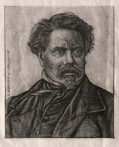 Benjamin Fillon, a levelek embere, 1862. alkotó: Charles Meryon