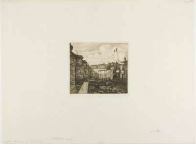 Chevrier hidegfürdő-üzem, Párizs alkotó: Charles Meryon