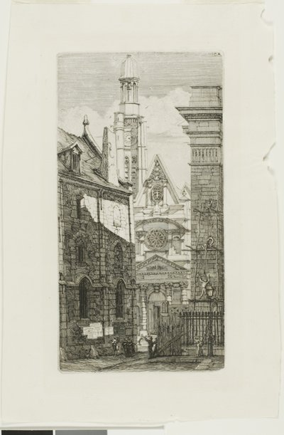 St. Etienne du Mont-templom, Párizs alkotó: Charles Meryon