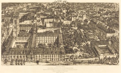 Főiskola Henri IV, Párizs vagy Lycée Napoléon (Henry IV College vagy Napoleon School) alkotó: Charles Meryon