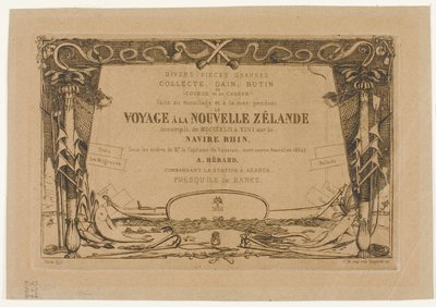 Egy új-zélandi utazás borítója (1842-46) alkotó: Charles Meryon
