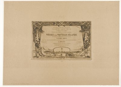 Egy új-zélandi utazás borítója (1842-46) alkotó: Charles Meryon
