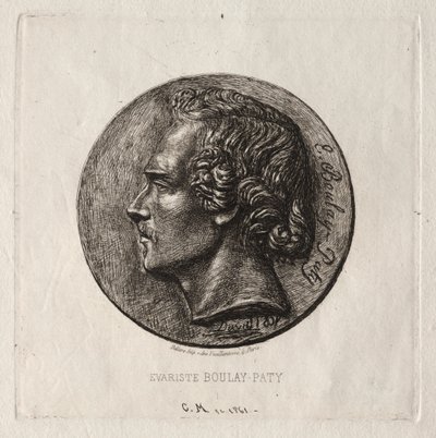 Evariste Boulay-Paty, költő, 1861. alkotó: Charles Meryon