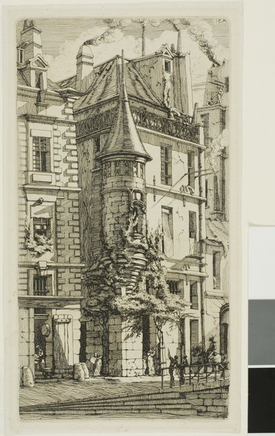 Ház toronnyal, rue de la Tixéranderie alkotó: Charles Meryon
