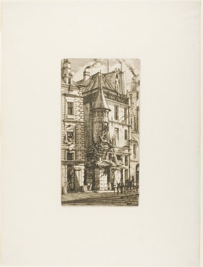 Tornyos ház, rue de la Tixéranderie alkotó: Charles Meryon