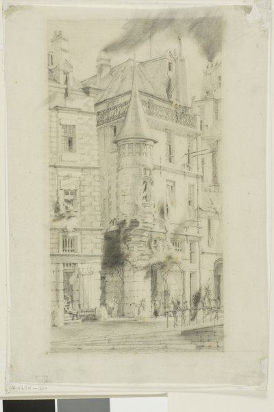 Ház toronnyal, rue de la Tixéranderie, Párizs alkotó: Charles Meryon