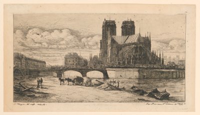 A Notre-Dame apszisa (A Notre-Dame apszisa, Párizs) alkotó: Charles Meryon
