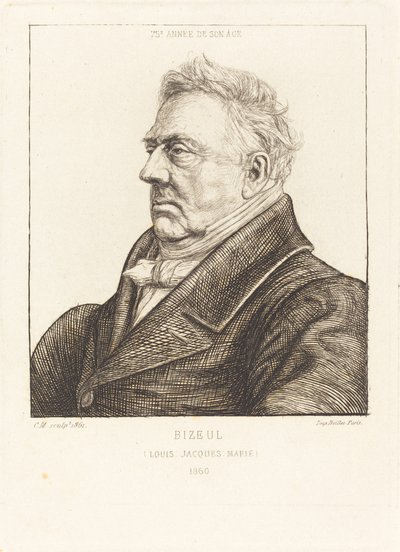 L.J.-Marie Bizeul, breton régész alkotó: Charles Meryon