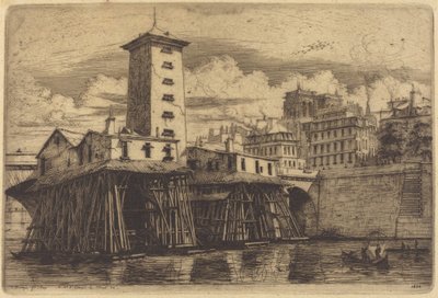 Notre Dame szivattyú, Párizs (A Notre Dame szivattyú) alkotó: Charles Meryon