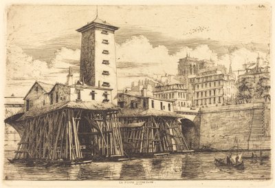 Notre Dame szivattyú, Párizs (A Notre Dame szivattyú) alkotó: Charles Meryon