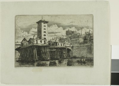 Notre-Dame szivattyú, Párizs alkotó: Charles Meryon