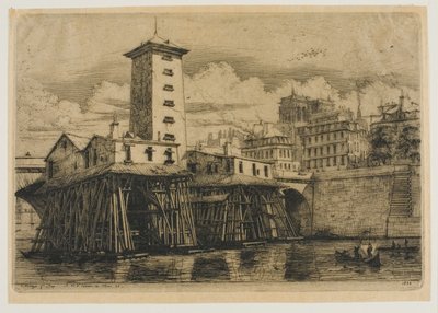 Notre-Dame szivattyú, Párizs alkotó: Charles Meryon