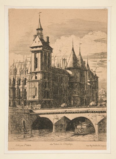 Az Óratorony, 1852 alkotó: Charles Meryon