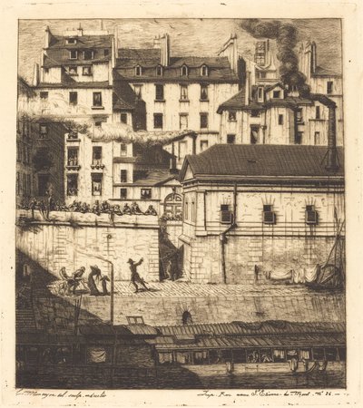 La morgue, Párizs (A halottasház) alkotó: Charles Meryon
