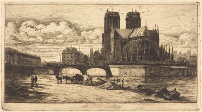 A párizsi Notre-Dame apszisa alkotó: Charles Meryon