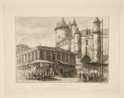 A Grand Chatelet [1780 körül i alkotó: Charles Meryon