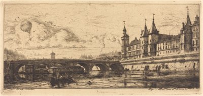 A Pont-au-Change, Párizs alkotó: Charles Meryon