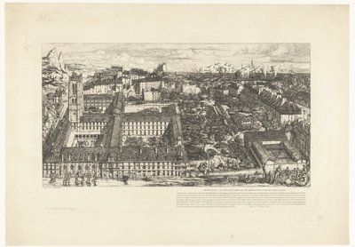 Henri IV Lyceum Párizsban Collège Henri IV vagy Lycée Napoléon (cím a tárgyon) alkotó: Charles Meryon