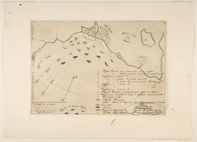 A sinopei csata terve, 1853. alkotó: Charles Meryon