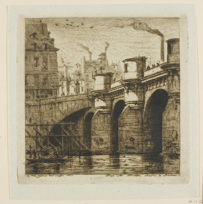 Pont Neuf, Párizs alkotó: Charles Meryon