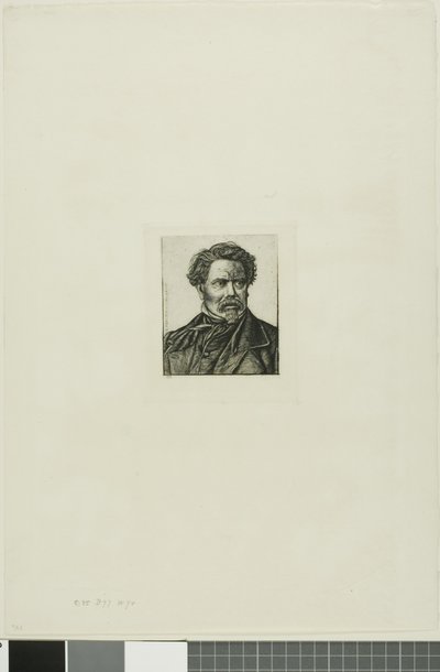 Benjamin Fillon író és történész portréja alkotó: Charles Meryon