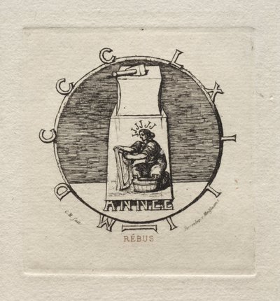 Rebus: Itt található az ősi bosszú, 1863. alkotó: Charles Meryon