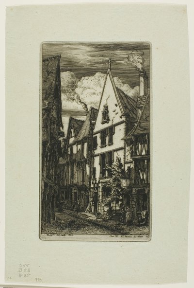 Rue des Toiles, Bourges alkotó: Charles Meryon